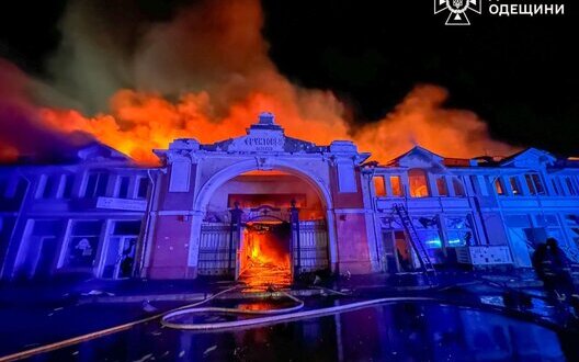 Enemy launched massive drone strike on Odesa: civilian infrastructure damaged, Privoz market on fire. PHOTOS
