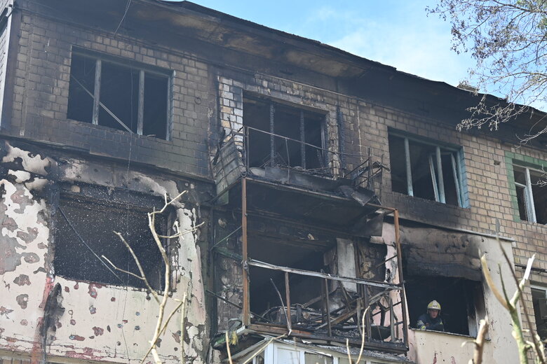 удар по будинку у Шевченківському районі Києва