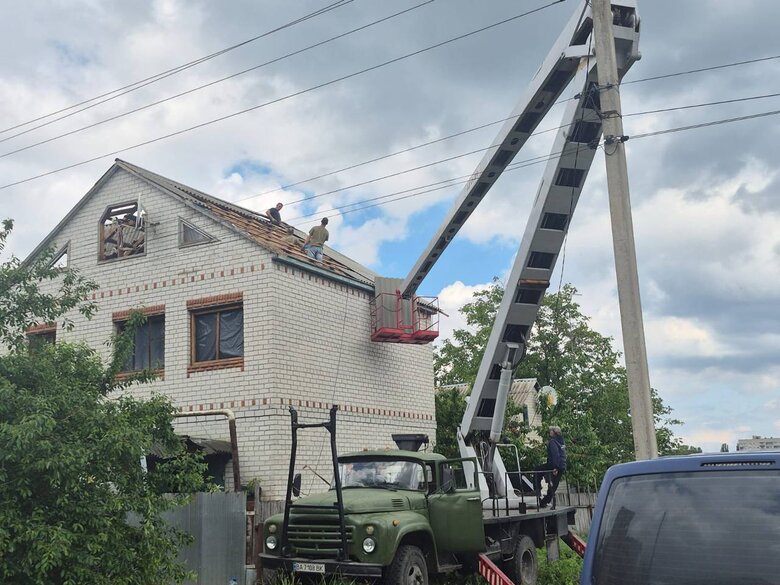 Светловодск - последствия ракетного удара