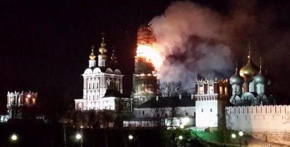 москва пожар монастырь новодевичий
