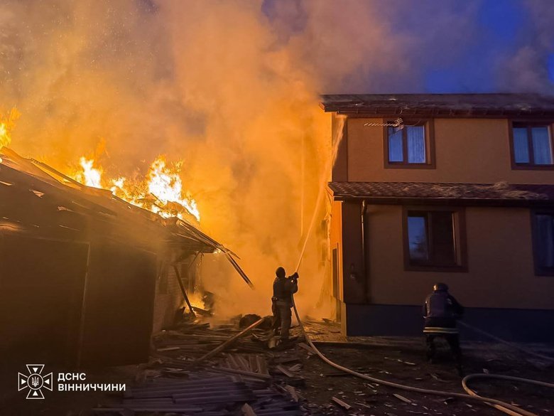 Ворожа атака на Вінниччину: пожежу ліквідували, постраждалих немає