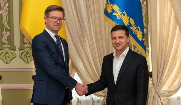Zelenskyi receives credentials from ambassadors of European states. PHOTOS