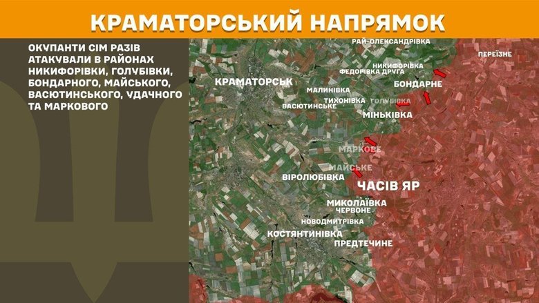 Situation on the front line on 22 April: General Staff report