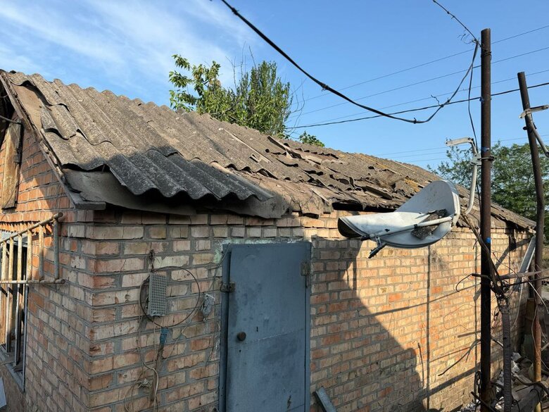 Nikopol region after shelling