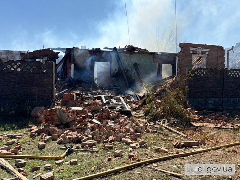 Будинок, зруйнований після повторної атаки.