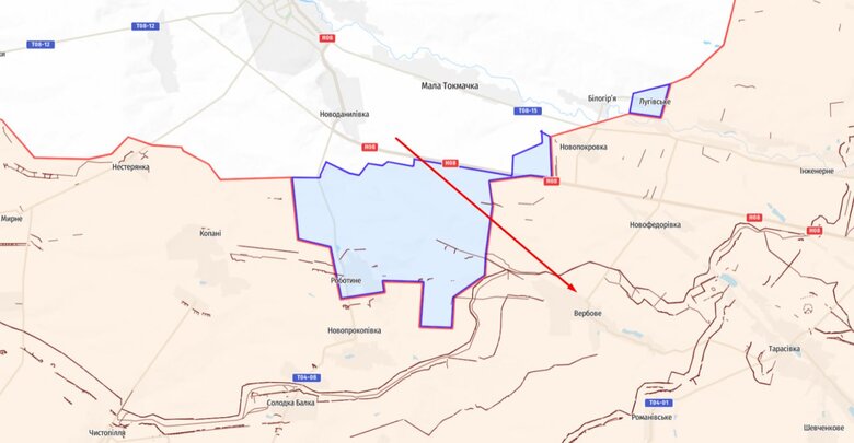ВСУ имели успех в направлении Новоданиловка-Вербовое на Запорожье, - Генштаб 01
