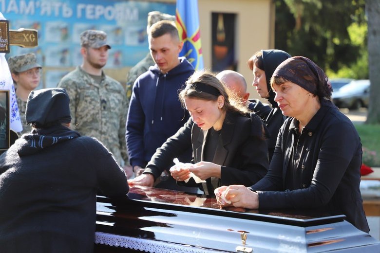 Farewell to pilot Oleksandr Borovyk
