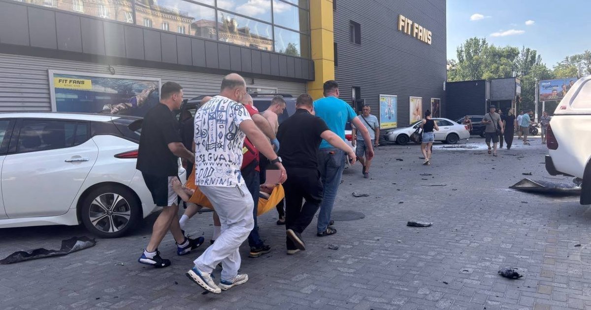 Russian attack on fitness center and residential building in Zaporizhzhia injure...