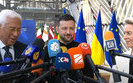 Zelenskyy arrives at emergency EU summit in Brussels.