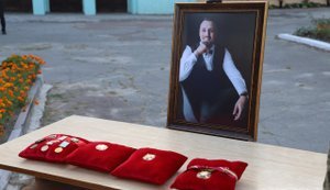 Із пілотом Олександром Боровиком, який загинув на Запорізькому напрямку, попрощалися у Борисполі. ФОТОрепортаж