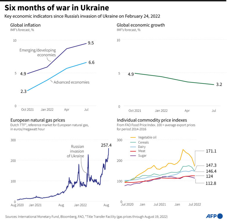 Russian aggression against Ukraine led to increase in inflation in world from 4.9% to 9.5%, - IMF 01