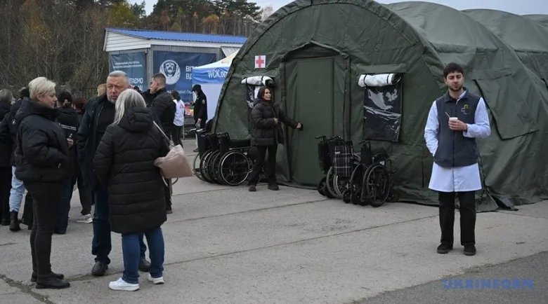 зустріч евакуйованих з Олешків