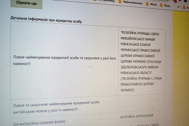 Перше єпархіальне управління ПЦУ зареєстровано на Рівненщині, - ОДА 02