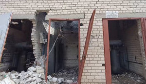 In Hirska community, main gas pipeline was cut off and transformer substation was on fire. PHOTO