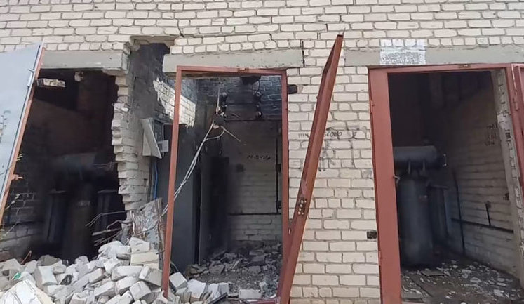 In Hirska community, main gas pipeline was cut off and transformer substation was on fire. PHOTO