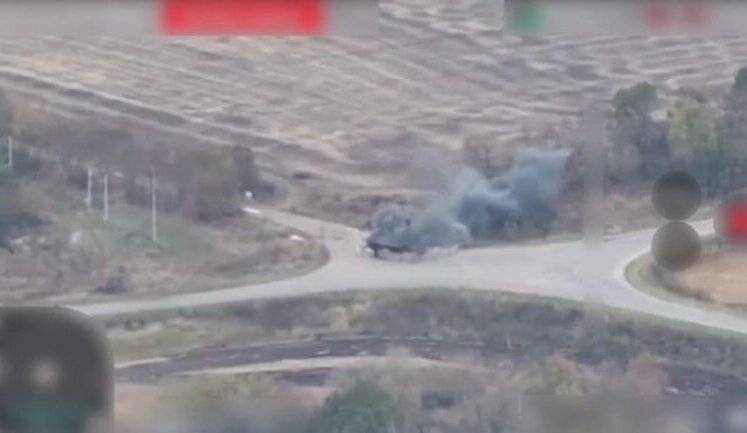 Our soldiers destroyed Russian checkpoint in Belgorod region. VIDEO