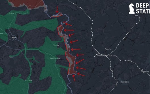 Рашисти продовжують створювати буферну зону вздовж кордону на Сумщині, - DeepState