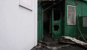 На кладбище в Киеве сгорела церковь. ФОТОрепортаж