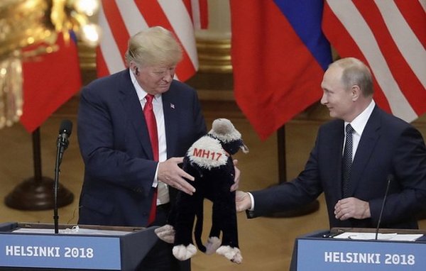 Не валяй дурака, Америка... Зустріч Трампа і Путіна у ФОТОжабах 09