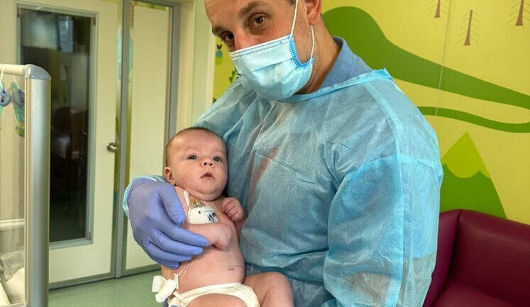 For first time in Ukraine, 2-month-old child underwent bone marrow transplantation. PHOTO