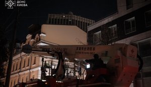 Наслідки ворожої атаки на Київ: троє постраждалих. ВІДЕО+ФОТОрепортаж