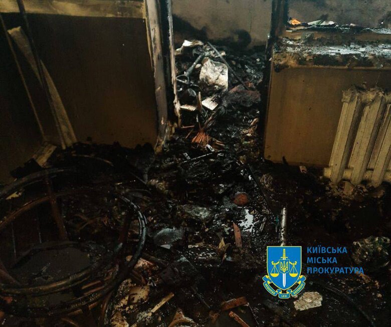 квартира після пожежі в Святошинському районі Києва