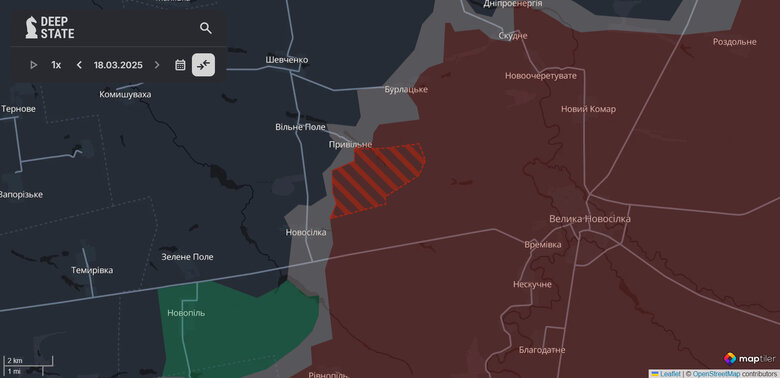 Росіяни просунулись біля Привільного