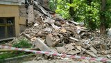 Частина будівлі коледжу обвалилася в центрі Києва. ФОТО