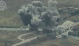 Пилоты истребителей нанесли удар по переправе рашистов