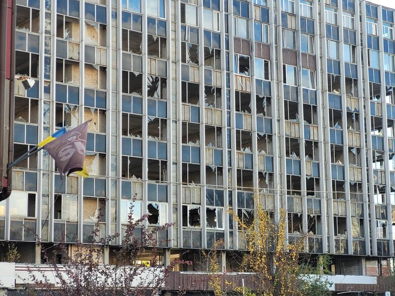 інститут Шевченка після атаки Шахедів