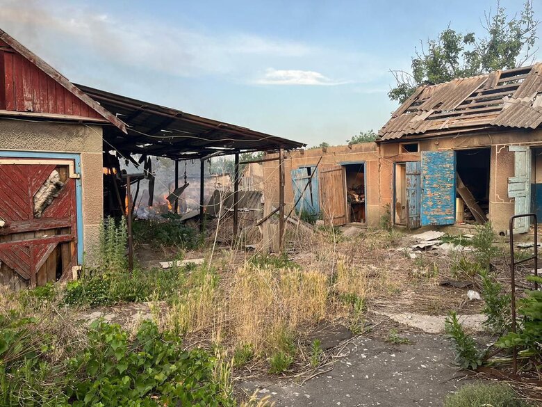 Наслідки обстрілу Донеччини