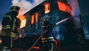 На Рівненщині горів дизель-поїзд