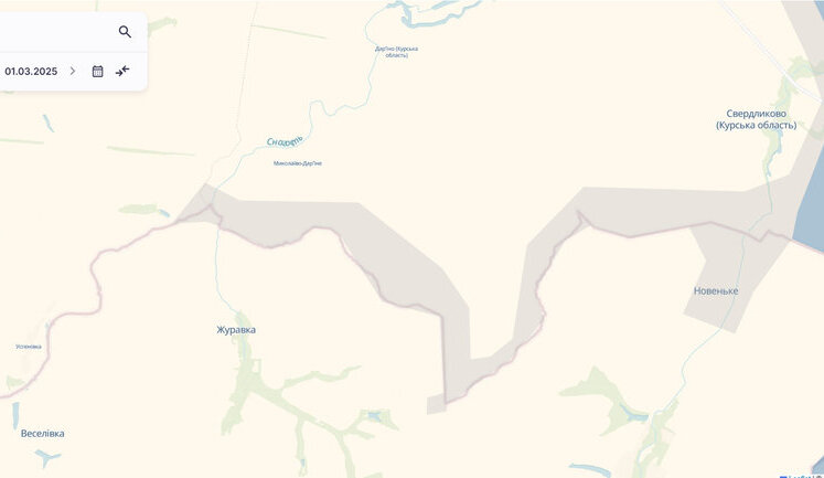 Enemy advances near Nikolayevo-Darino in Kursk region - DeepState. MAP