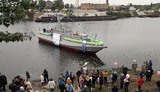 "Кузня на Рыбальском" передала ВМС артиллерийский бронированный катер. ФОТОрепортаж