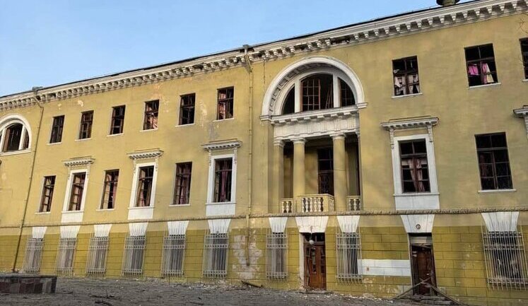 Дворец князя Потемкина поврежден в результате атаки РФ на Днепр. ФОТО