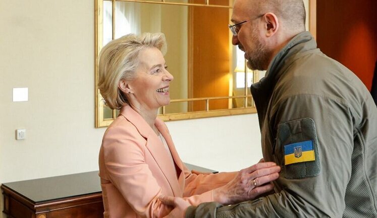 Shmyhal discusses €50 billion program with European Commission head: first €4.5 billion will be in March. PHOTOS