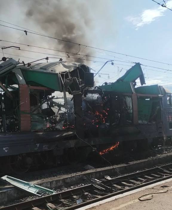 Удар по потягу на Дніпропетровщині