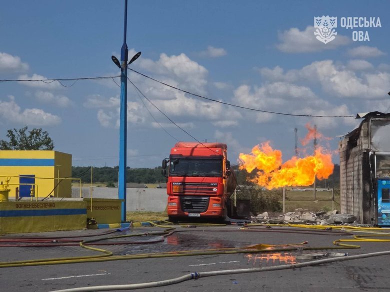 удар по АЗС на Одещині