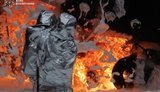 Critical infrastructure facility in Vinnytsia region caught fire following attack by Russian Federation. PHOTOS