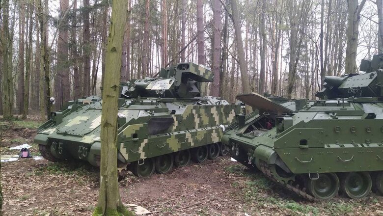 На БМП Bradley вже наносять український піксельний камуфляж, - Міноборони 01