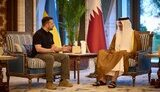 Володимир Зеленський та шейх Катару Тамі бін Хамад Аль Тані