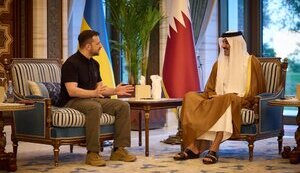 Володимир Зеленський та шейх Катару Тамі бін Хамад Аль Тані