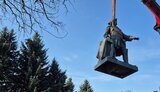 Памятник Петру I демонтировали в Полтаве 25 февраля 2025 года