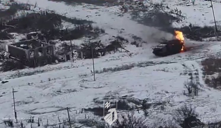 1-й корпус НГУ "Азов" розбив бронегрупи РФ на Добропільському напрямку. ВIДЕО