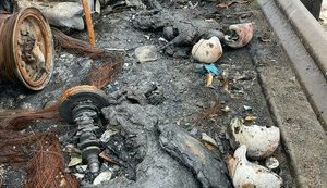 Розірвані та обгорілі трупи російського СОБРа із Кемерово у Гостомелі. ВIДЕО+ФОТО 21+