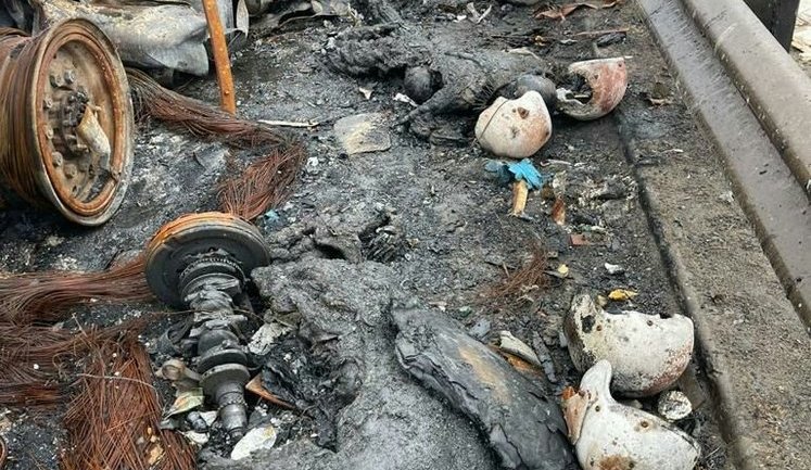 Розірвані та обгорілі трупи російського СОБРа із Кемерово у Гостомелі. ВIДЕО+ФОТО 21+