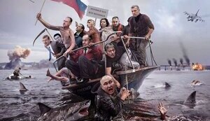 Конец империи, последний взгляд путина, русскоязычная челюсть. Свежие ФОТОжабы от "Цензор.НЕТ"