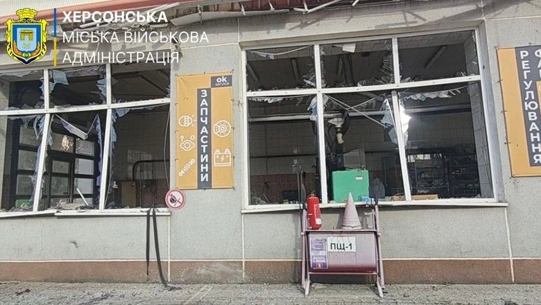 Обстрел Херсона, ранены три человека