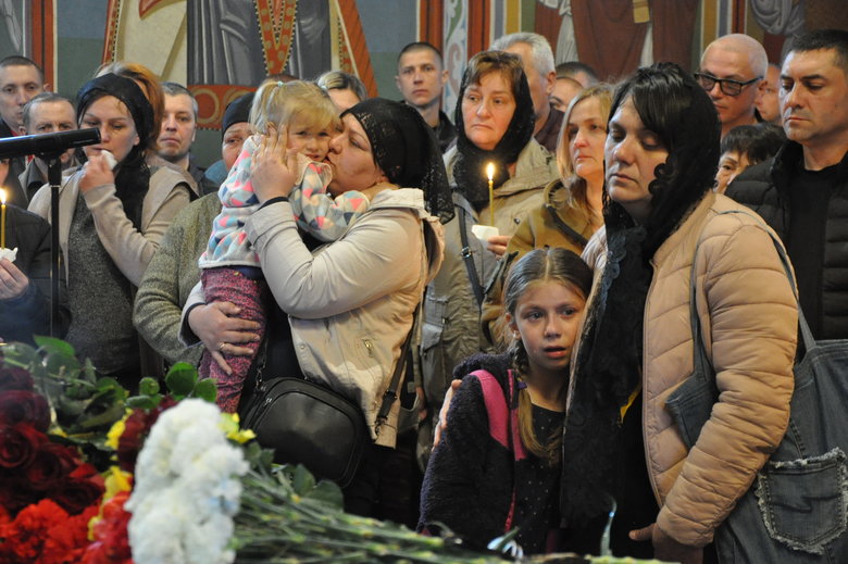 Farewell to cyborg paratrooper of 95th Brigade Ruslan Borovik, who died in battles with Russian occupiers in east, said goodbye in Kyiv 49