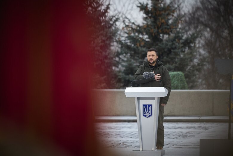 Зеленський привітав воїнів у День ЗСУ